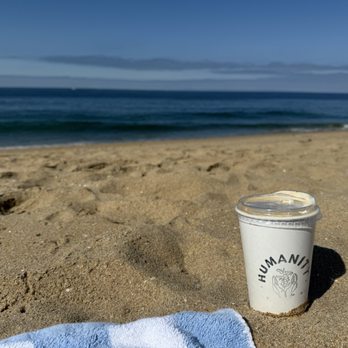 Humanity Coffee - Iced Caramel Latte Humanity Iced Caramel Latte with Sea Salt Foam - Coffee & Tea Near Me - Newport Beach, California