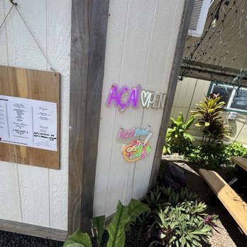 ïwaca'i - Cute sign - Desserts Near Me - Kapaʻa, Hawaii