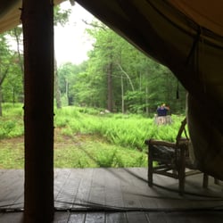 Blue Hills Farm Tent and Breakfast - View from inside the tent