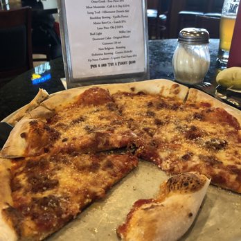 Deck House Tavern - Bacon pizza and beer selection. - Sports Bars Near Me - Windham, Maine