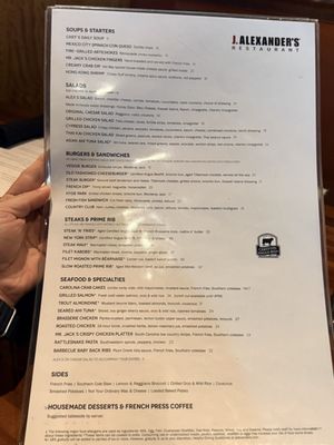 Menu photo 1 J. Alexander's Atlanta, GA