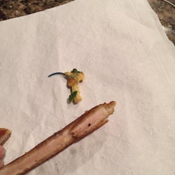 Noodles & Company - Uncooked chicken and rubber band