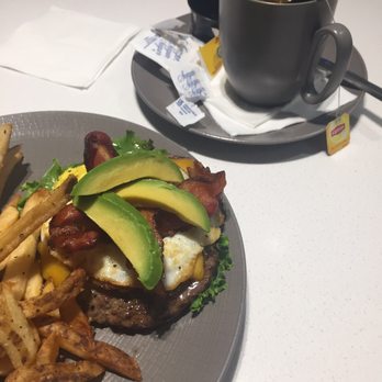 Harbor Grille - Bunless burger w/ cheese, fried egg, bacon & avocado. - Sports Bars Near Me - Baltimore, Maryland