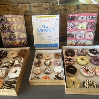 Duck Donuts - Signature assortment, mini donuts, popsicle box DISPLAY - Donuts Near Me - Hauppauge, New York Duck Donuts - Signature assortment, mini donuts, popsicle box DISPLAY - Donuts Near Me - Hauppauge, New York
