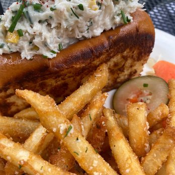 The Maple - Dungeoness crab roll with truffle fries. - Breakfast & Brunch Near Me - Seattle, Washington