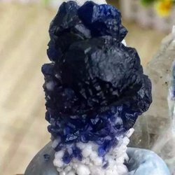 Blue Fluorite From Mongolia
