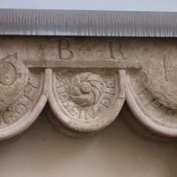 Schrotturm - initialen vom Erbauer - Landmarks & Historical Buildings Near Me - Schweinfurt, BY