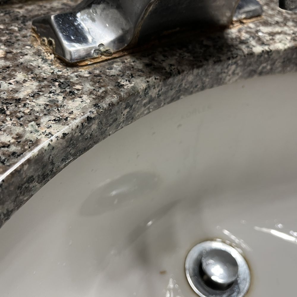 Quality Inn - Bathroom faucet rusted and flaking in to the sink. Rm 205. - Hotels Near Me - Cambridge, Ohio Quality Inn - Bathroom faucet rusted and flaking in to the sink. Rm 205. - Hotels Near Me - Cambridge, Ohio