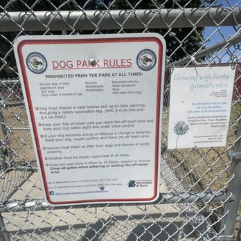 Seasons Park - Rules - Dog Parks Near Me - Bakersfield, California
