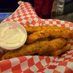 East Side Eddie's Neighborhood Bar & Grill - Fried Pickle Spears with house made buttermilk ranch