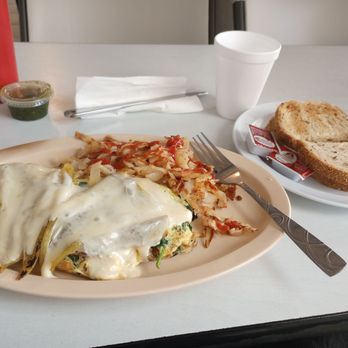 Chef Burger 2 - Spinach mushroom Ortega omelette great food. - Burgers Near Me - Simi Valley, California
