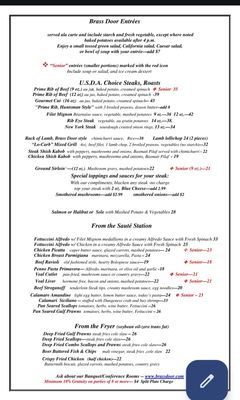 Menu photo 4 Brass Door San Ramon, CA