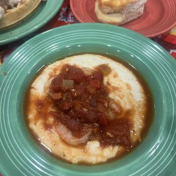 The Flying Biscuit Cafe - Mini Shrimp and Grits - New American Near Me - Charlotte, North Carolina The Flying Biscuit Cafe - Mini Shrimp and Grits - New American Near Me - Charlotte, North Carolina
