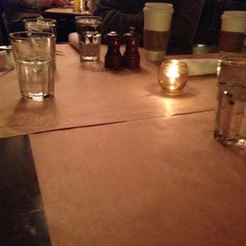 Great Maple - Butcher paper on wooden tables - New American Near Me - Newport Beach, California