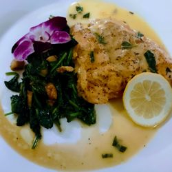 Grilled Salmon and spinach