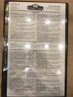 Menu photo 5 Crane Room Grille New Castle, PA Menu photo 5 Crane Room Grille New Castle, PA