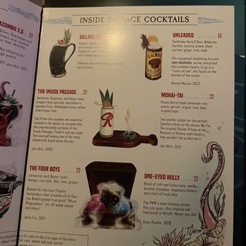 Inside Passage - Menu - Cocktail Bars Near Me - Seattle, Washington Inside Passage - Menu - Cocktail Bars Near Me - Seattle, Washington