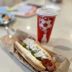 Costco Wholesale - Can't ever go wrong with a Costco Hotdog & Soda.
