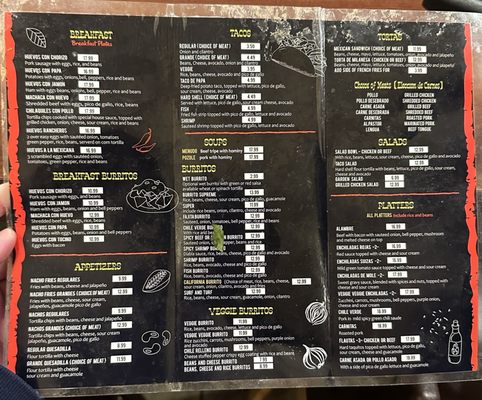 Menu photo 3 Cocina Dona Maria Santa Clara, CA