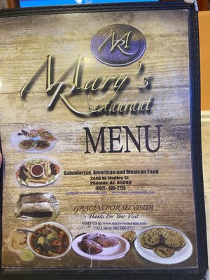 Menu photo 3 Mary's Restaurant Phoenix, AZ