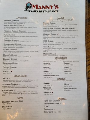 Menu photo 2 Manny's Tex-Mex Heath, TX