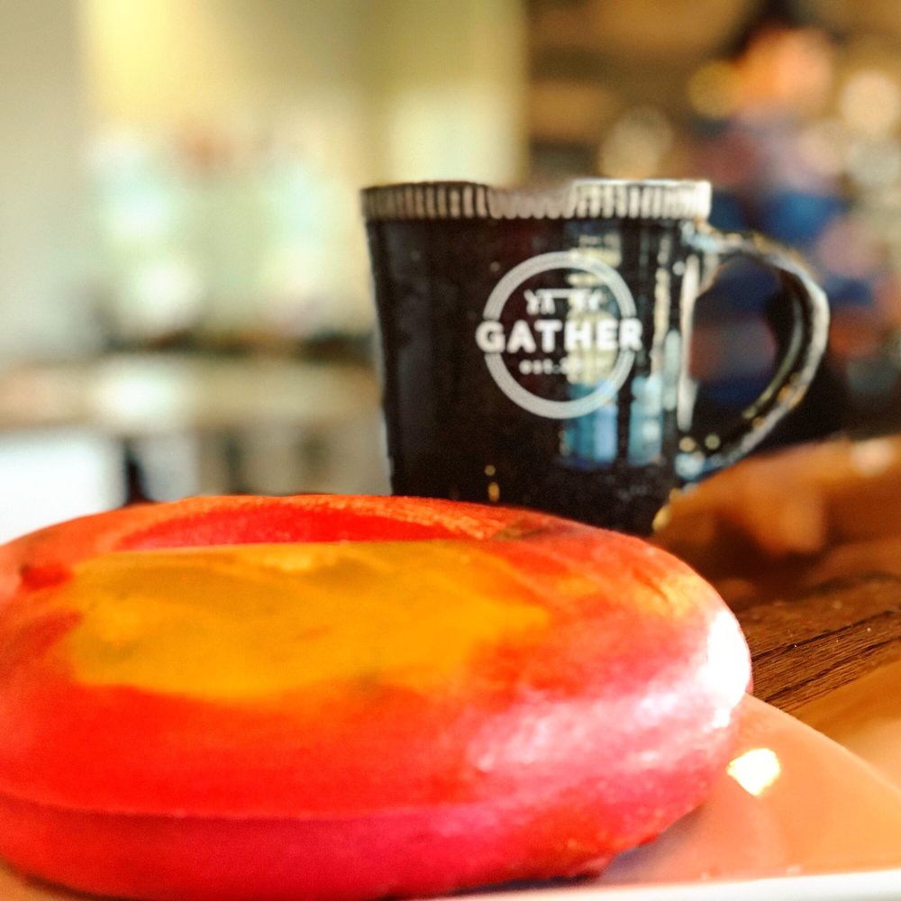 Gather - Rainbow bagel & latte - Coffee & Tea Near Me - Chesapeake, Virginia Gather - Rainbow bagel & latte - Coffee & Tea Near Me - Chesapeake, Virginia