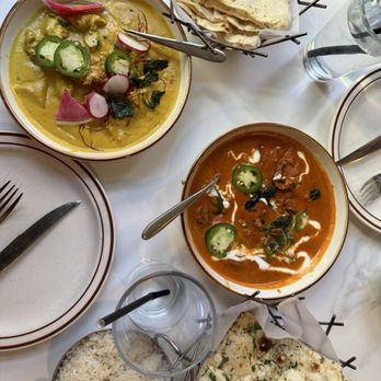 Clay Pit - Nariyal Curry with Vegetables and Lamb Tikka Masala! 10/10. Clay Pit is a staple for a filling meal and excellent service. - Indian Near Me - Austin, Texas