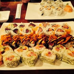 Christmas, spicy tuna, volcano, Iso maki.