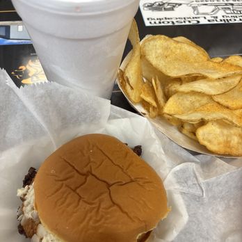 Nick's Old Fashioned Hamburger House - Carolina burger, soda fountain Cheerwine and hot chips. - Burgers Near Me - Lexington, North Carolina