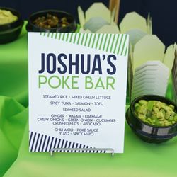 We Plan the Party - Menu. Photo by Graham and Graham Photography.