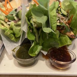 Asian Chicken Lettuce Wrap Tacos
