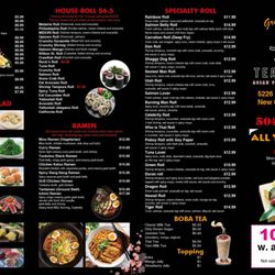 Tea Garden - Menu