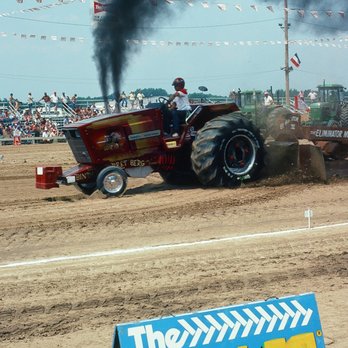 RECREATION PARK - View from grandstands of a competition tractor pull in Tomah, WI. - Parks Near Me - Tomah, Wisconsin