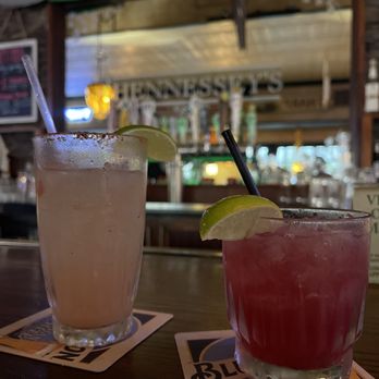 Hennessey's Grill - Paloma with tajin rim and a blackberry margarita - Juice Bars & Smoothies Near Me - Seal Beach, California Hennessey's Grill - Paloma with tajin rim and a blackberry margarita - Juice Bars & Smoothies Near Me - Seal Beach, California