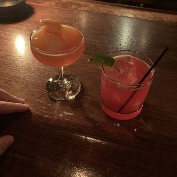 Colony - $12 cocktails - Paper plane (left) and La Isla Bonita (right) - Music Venues Near Me - Woodstock, New York