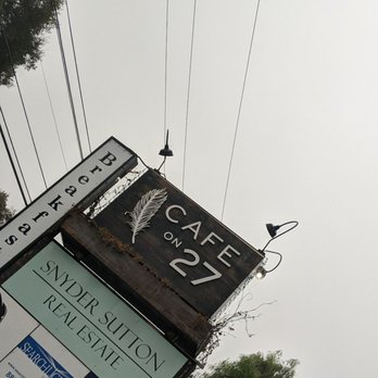 Cafe on 27 - Street Sign - Breakfast & Brunch Near Me - Topanga, California