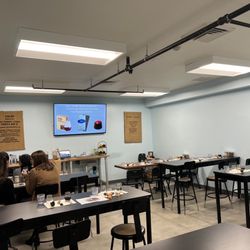 French Broad Chocolate Factory - Wine tasting and pairing room