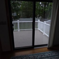 MKJC Carpentry - Black Andersen Sliding doors this is an in-stock item from our vendor can typically get in 1 day and have installed same day.