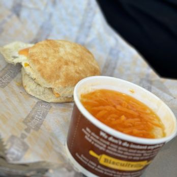 Biscuitville - Cheese Grits and Sausage Egg and Cheese Biscuit - Breakfast & Brunch Near Me - Columbia, South Carolina