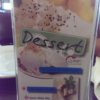 Ocean Thai Cuisine - Dessert menu. - Thai Near Me - Oceanside, California Ocean Thai Cuisine - Dessert menu. - Thai Near Me - Oceanside, California