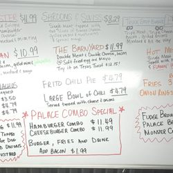 The Burger Palace - Menu