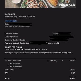 Urbane Cafe - Sandwiches Near Me - Oceanside, California