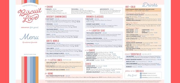 Menu photo 7 Biscuit Love: Gulch Nashville, TN Menu photo 7 Biscuit Love: Gulch Nashville, TN