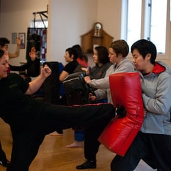 Seven Star Women's Kung Fu - Kicks. Photo courtesy Bonnie Loshbaugh.