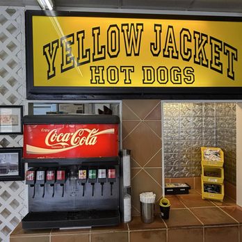 Yellow Jacket Hot Dogs - Beverage area. - Hot Dogs Near Me - Ellenwood, Georgia