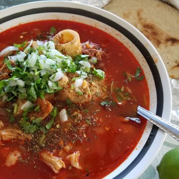 Tacos y Mariscos El Perico - Menudo with hand made tortillas - Tacos Near Me - Corona, California Tacos y Mariscos El Perico - Menudo with hand made tortillas - Tacos Near Me - Corona, California
