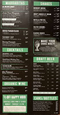 Menu photo 1 Hopdoddy Burger Bar Austin, TX