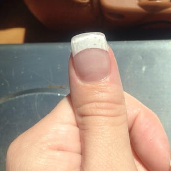 Om Threading Nails and Spa - A more evident picture of the bubbling. - Nail Salons Near Me - Lubbock, Texas