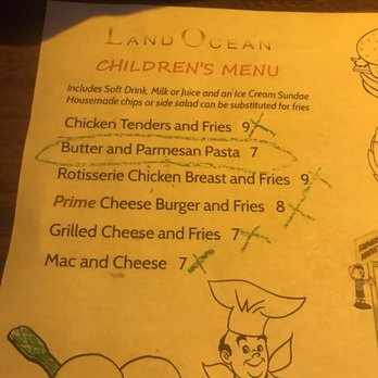 Land Ocean Restaurant Reno - Kids menu - New American Near Me - Reno, Nevada