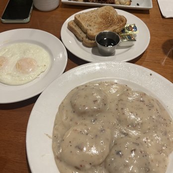 Pyramid Cafe - Biscuits and gravy side, two egg side, and side of Rye toast. Country Benedict Skillet. - Burgers Near Me - Las Vegas, Nevada Pyramid Cafe - Biscuits and gravy side, two egg side, and side of Rye toast. Country Benedict Skillet. - Burgers Near Me - Las Vegas, Nevada